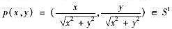 定义映射p:R2-|（0,0)|→S1,使得对于任何（x,y)∈R2-;{（0,0)|有证明:p是一