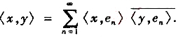 设H为Hilbert空间,是H中规范正交列,试证下列命题等价:（1)F为完全规范正交系;（2)E=H