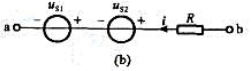 求练习题1-8图所示各段电路的uab或i，并计算各段电路功率。已知，在图（a)中，i=2A，R=2Ω