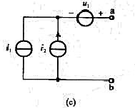 试求图题4一9所示各电路的等效电路。请帮忙给出正确答案和分析，谢谢！