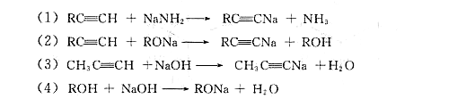 根据下列反应中各化合物的酸碱性，试判断每个反应能否发生（pK。n的近似值：ROH为16，NH3为34