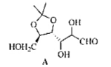 糖A被高碘酸氧化成化合物B.B的分子式为C7H12O4;化合物B经酸性水解得到化合物C.C的分子式为