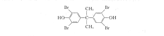 2，2-双（4-羟基-3，5-二溴苯基)丙烷又称四溴双酚A，构造式如下所示。它既是添加型也是反应型阻