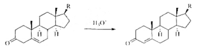 β,γ不饱和甾酮在酸性条件下可以转化为α,β-不饱和甾酮为此转换提供分步的、合理的反应机理:请帮忙给