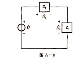 相赣模型如图A-8所示，已知，每一阻抗均消托功率250w，且电压的振幅U1m、U2m均为100V。（