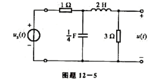 试求图题12-5所示电路的冲激响应h（t)=u（t)。试求图题12-5所示电路的冲激响应h(t)=u