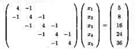 用乔列斯基分解计算下述线性方程组: