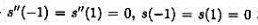 找出节点-1,0.1上的三次样条s（x),使得和s（0)=1。找出节点-1,0.1上的三次样条s(x