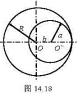 一长直载流导体,具有半径为R的圆形横截面，在其内部有与导体相切，半径为a的柱形长孔，其轴与导体轴平行