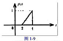 已知一连续时间信号f（t)如图1-9所示，试画出下列各信号的图形f（t+2);3f（t/3)：f（4