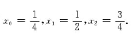 已知 （1)推导以这3个点作为求积节点在[0,1]上的插值型求积公式;（2)指明求积公式所具有的代数