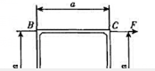 弯曲刚度为EI的刚架ABCD，A端固定，D端装有滑轮，可沿刚性水平面滑动，其摩擦因数为f，在刚架的结