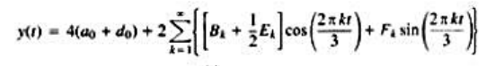 设x（t)是一实周期信号，其正弦一余弦形式[见式（3.32)]的傅里叶级数表示为（a)求x（t)的偶