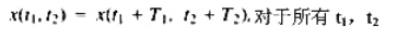 （a)在本题中考虑具有两个独立变量的周期信号的二维傅里叶级数的定义。考虑一个信号x（t1，t2)，它