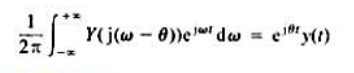 本题要导出连续时间傅里叶变换的相乘性质。令x（t)和y（t)是两个连续时间信号，其傅里叶变换分别为本