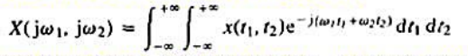正如在正文中所提到的，傅里叶分析方法可推广到具有两个独立变量的信号。在某些应用（如图像处理正如在正文