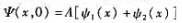 在一维无限深方势阱中一个粒子的初始波丽数曲前两个定态组合而成: （a)归一化ψ（x,0)（在一维无限