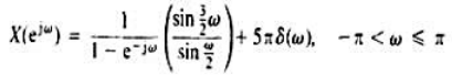 当X（ejω)为求其傅里叶反变换序列x[n]。当X(ejω)为求其傅里叶反变换序列x[n]。请帮忙给