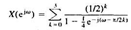 有一个信号的傅里叶变换是可以证明x[n]=g[n]q[n]其中g[n]具有αn[n]形式，q[n]是