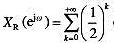 考虑一个实值反因果序列x（n)，其离散时间傅里叶变换为X（e jω)。X（e jω)的实部为 ， 求