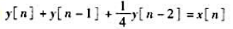 对下列因果稳定线性时不变系统的每个二阶差分方程.确定这个系统的阶跃响应是否是振荡型的。（a)对下列因