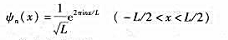 假设有一个质量为m的粒子可以在一个长度为L的一维闭合区域自由运动（例如,一个小球在长度为L的假设有一