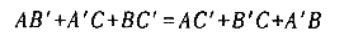 试用卡诺图证明下面的等式
