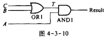用Verilog语言的结构描述方式描述图4-3-10电路的逻辑功能。