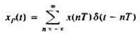 一信号x（t)，其傅里叶变换为X（jω)，对x（t)进行冲激申采样，产生xp（t)为其中T=l0-4