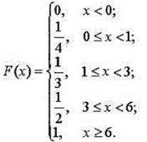 设随机变量x的分布函数为试求x的概率分布列及P{X＜3},P{X≤3},P{X＞1},P{X≥1}.
