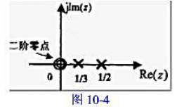 已知某因果离散线性非时变系统的系统函数H（z)的极零点分布图如图6-42所示，并且已知其单位函数已知