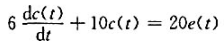在图2-11 中，已知G（s)和H（s)两方框对应的微分方程分别是且初始条件均为零，试求传递函数C（