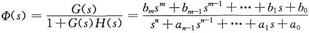 设闭环传递函数的一般形式为误差定义取e（t)=r（t)-c（t)。试证:（1)系统在阶跃信号输入下，
