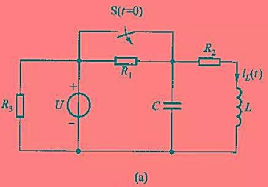 电路如图14-1所示，已知R1=1Ω，R2=0.75Ω，R3=2Ω，C=1F，L=1/12H，U=4