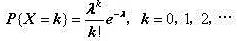 设随机变量x服从参数为λ的泊松分布:问k职何值时P（X=k)最大（λ为整数时) ？设随机变量x服从参