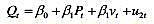 正文中讨论的豪斯曼检验也可以如下方式进行。考虑方程（19.4.7)：a.由于Pt和vt具有相同的正文