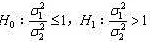 根据两个随机样本，计算得到S1¿10161017¿ =2，S22=4，要检验假设 ，则检验统根据两个