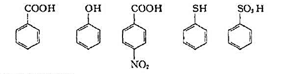 试按酸性强弱的顺序排列下列化合物：