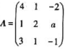 设矩阵的一个特征向量为则a=（)。设矩阵的一个特征向量为则a=()。