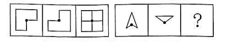 请选择最合适的一项填入问号处，使右边图形的变化规律与左边图形的一致:A. B. C. D.请选择最合