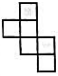 左边这个图形是由右边四个图形中的某一个作为外表面折叠而成，请指出它是哪一个（）A. B. C. D.