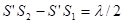 在杨氏双缝实验中，在原来的光源S的正上方再开一个光源狭缝S′。如图9-11所示。（1)若，求单独打。