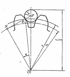 一个标准直齿圆柱齿轮的模数m=5mm，压力角α=20°，齿数z=18。如图所示，设将直径相同的两圆棒