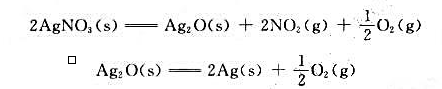 在一定温度下，AgNO2（s)和Ag2O（s)受热时均能发生分解反应： 假定上述两个分解反应的在一定