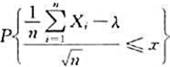 设随机变量序列X1,X2,…Xn相互独立且都服从参数为2（＞0)的泊松分布,则当n→∞时,以Φ0（x