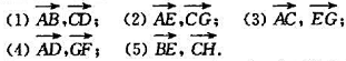 设ABCD-EFGH是一个平行六面体,在下列各对向量中,找出相等的向量和互为反向量的向量:请帮忙给出