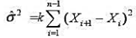设X1，X2，…，Xn是取自总体X的样本，E（X)=μ,D（X)=σ2,,间k为何值时为σ2的无设X