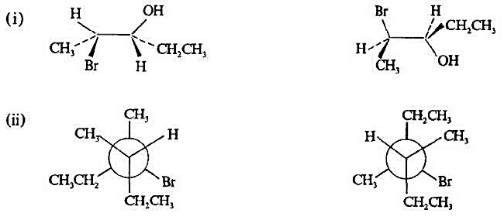 判断下列两组化合物中两个化合物的关系,并写出它们的费歇尔投影式,标明不对称碳原子的构型.请帮忙给出正