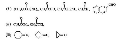 把下列各组化合物按羰基的活性排列成序.
