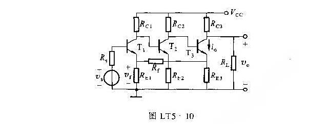 图LT5-10所示电路,已知试在深度负反馈条件下估算图LT5-10所示电路,已知试在深度负反馈条件下